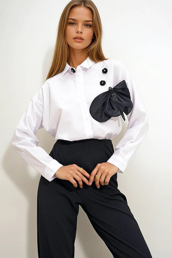 Trendy Oversized Woven Shirt