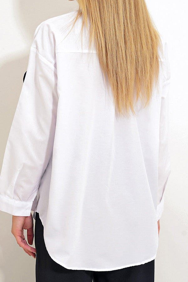 Trendy Oversized Woven Shirt