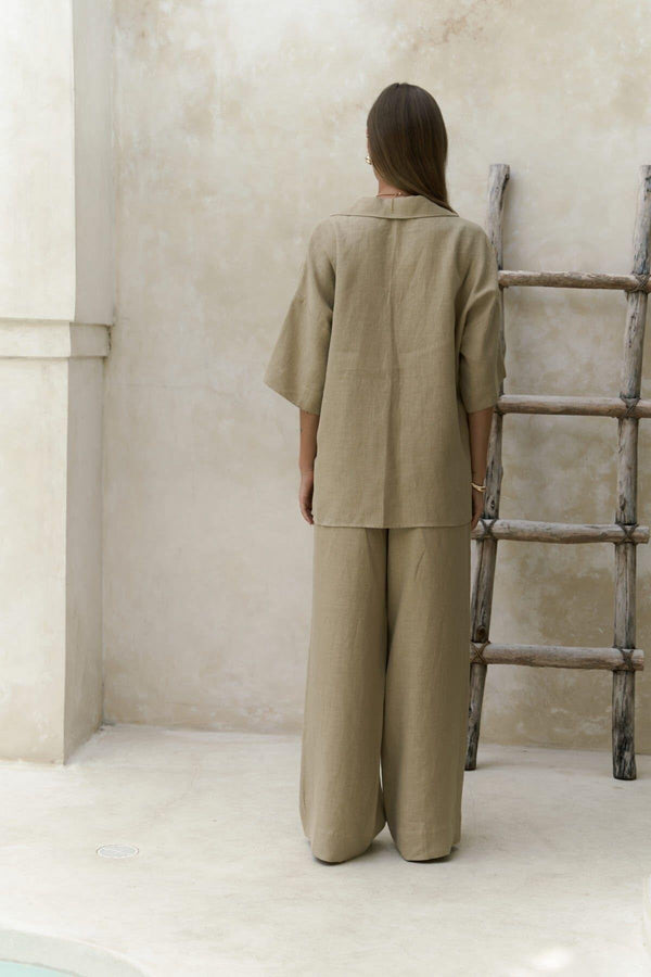 Premium Linen Shirt & Pants Set