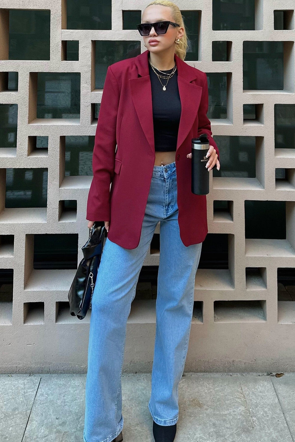 Stylish Denim Jacket & Outfit Set