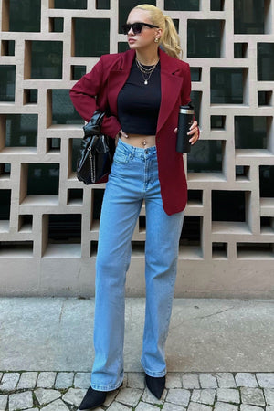 Stylish Denim Jacket & Outfit Set