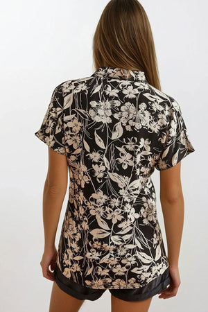 Trendy Floral Viscose Blouse
