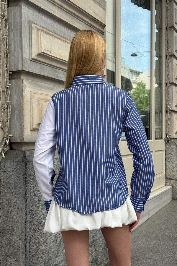 Elegant Asymmetrical Button-Detail Shirt