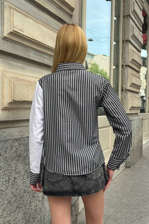 Elegant Asymmetrical Button-Detail Shirt