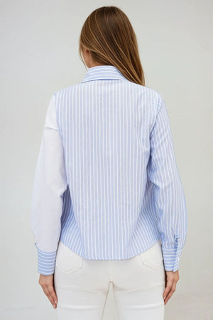 Elegant Asymmetrical Button-Detail Shirt