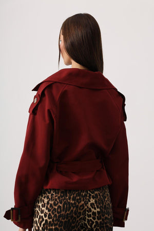 Elegant Short Trench Style Jacket