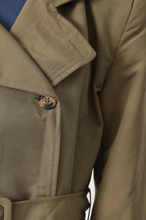 Elegant Button-Up Long Trench Coat
