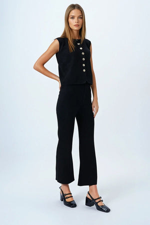 Elegant Knit Set: Top & Trousers