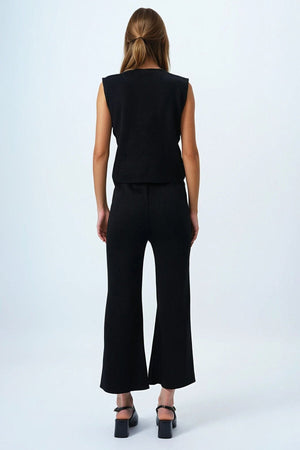Elegant Knit Set: Top & Trousers
