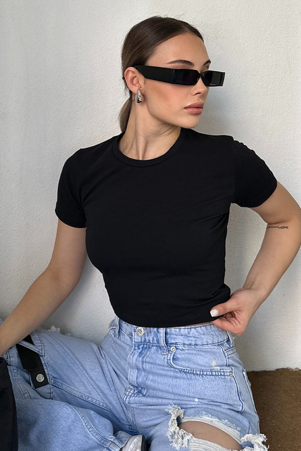 Stylish Denim Top & Bag Set
