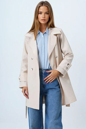 Chic Double-Breasted Trench