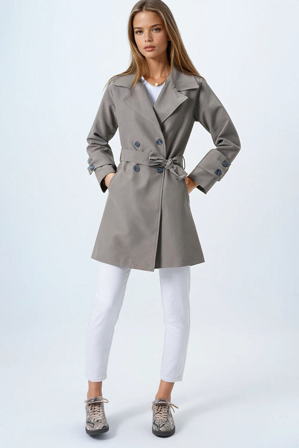 Chic Double-Breasted Trench