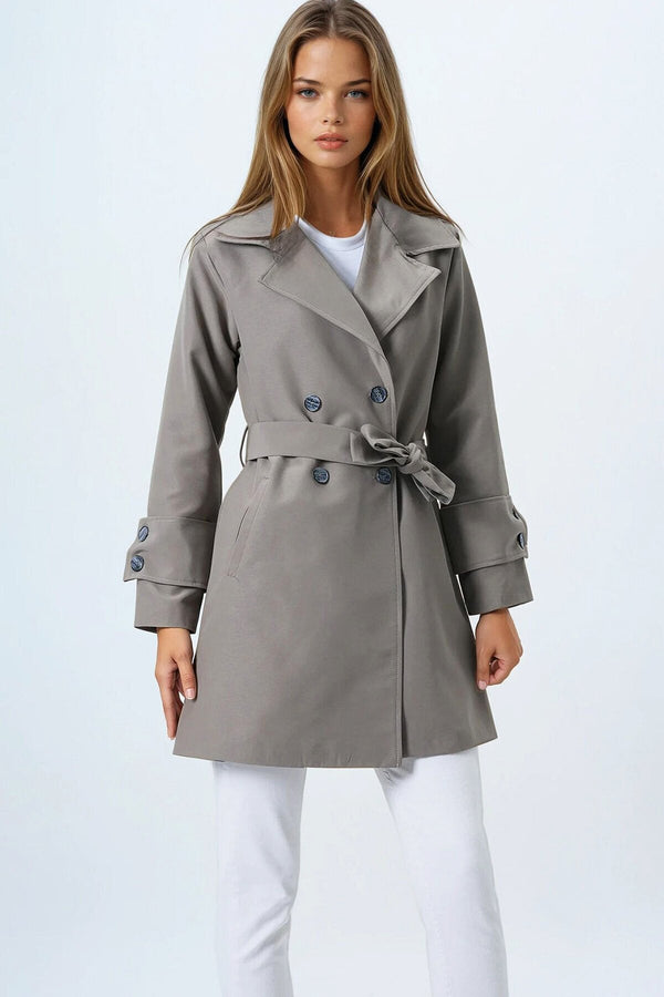 Chic Double-Breasted Trench