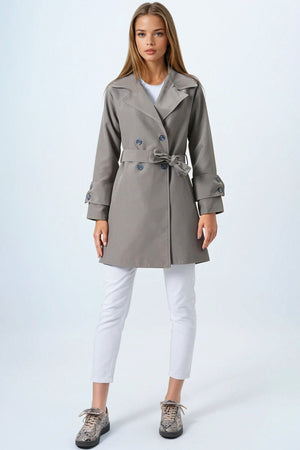 Chic Double-Breasted Trench