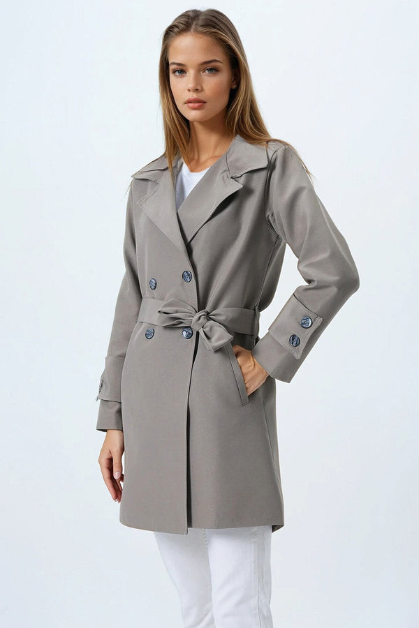 Chic Double-Breasted Trench