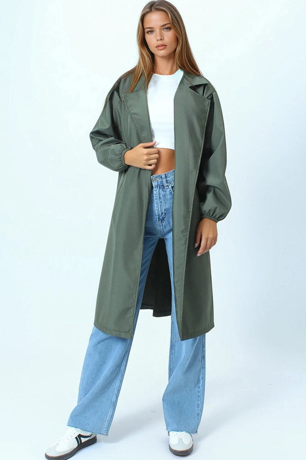 Elegant Double-Breasted Trench Coat