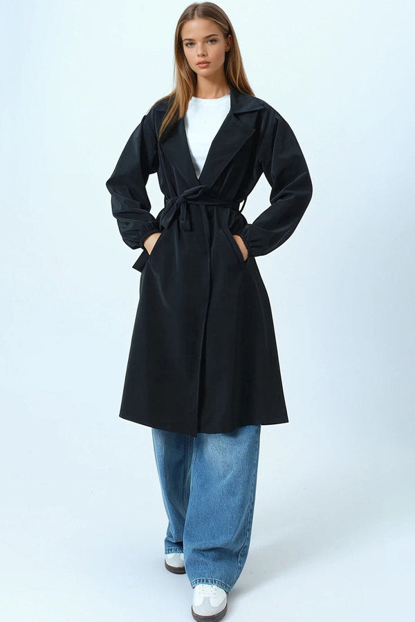 Elegant Double-Breasted Trench Coat