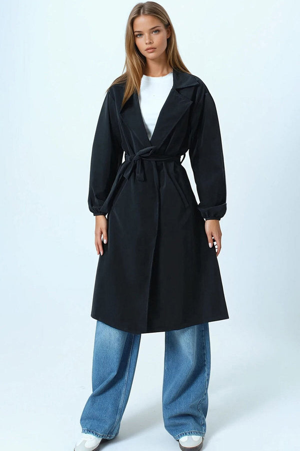 Elegant Double-Breasted Trench Coat
