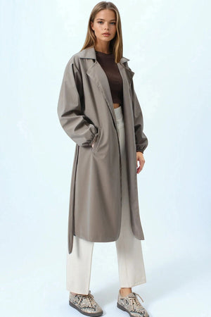 Elegant Double-Breasted Trench Coat