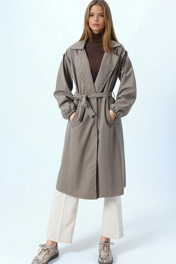 Elegant Double-Breasted Trench Coat