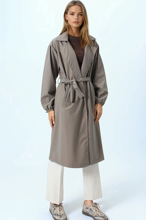 Elegant Double-Breasted Trench Coat