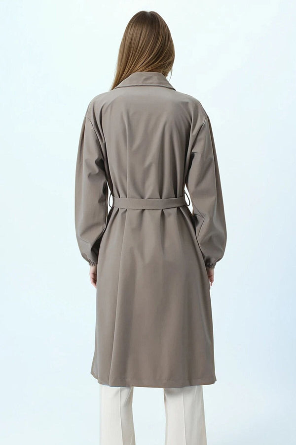 Elegant Double-Breasted Trench Coat