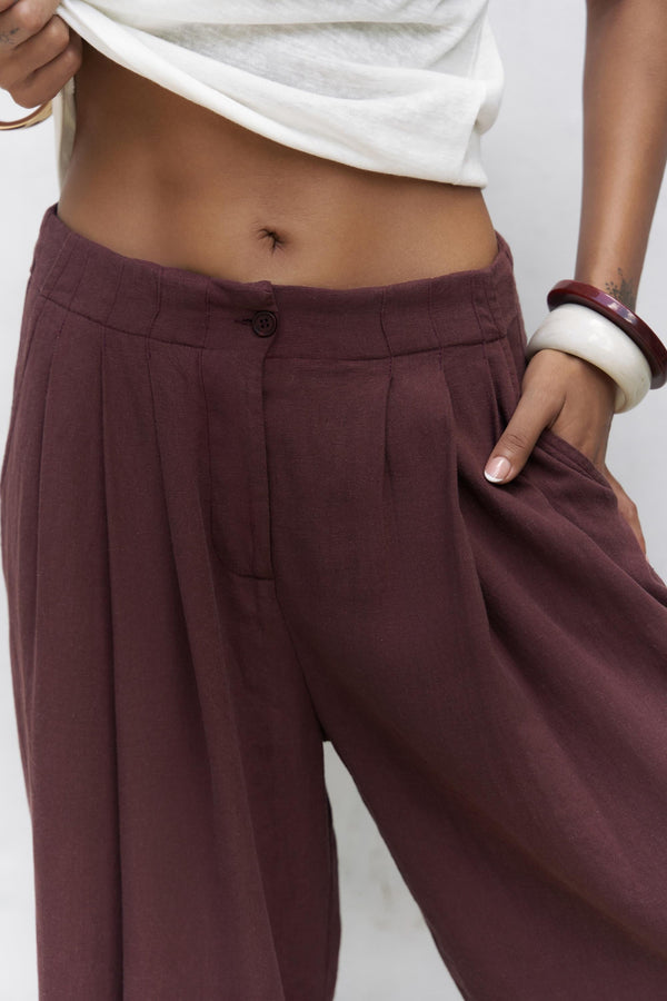 Mahoney – Premium Linen Palazzo Pants