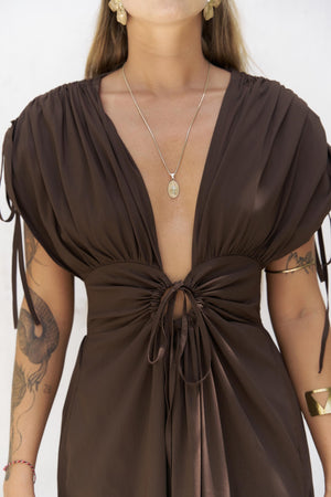Manarola – Elegant Beige Maxi Dress