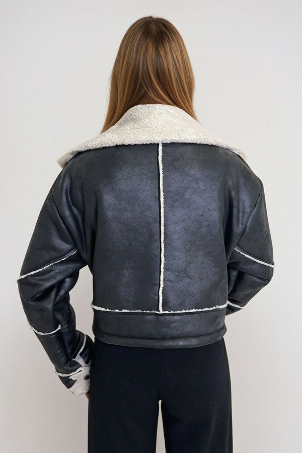 Elegant Faux Fur-Lined Jacket