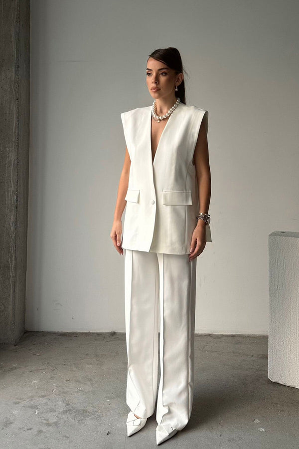 Oversized Single-Button Blazer