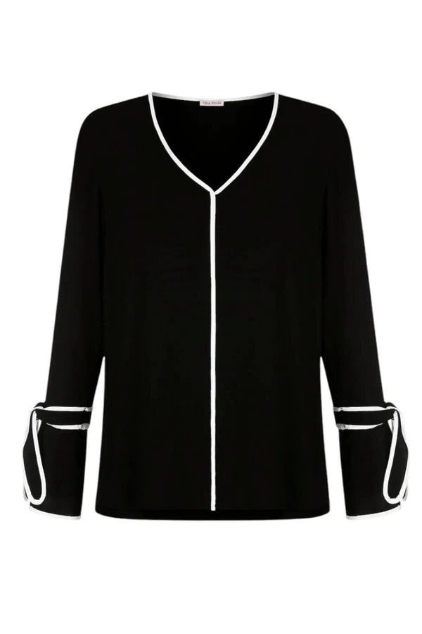 Elegant Bow-Detail Blouse
