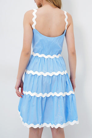 Zigzag Stripe Premium Party Dress