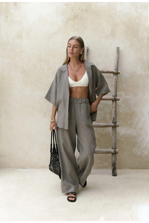 Premium Linen Shirt & Pants Set