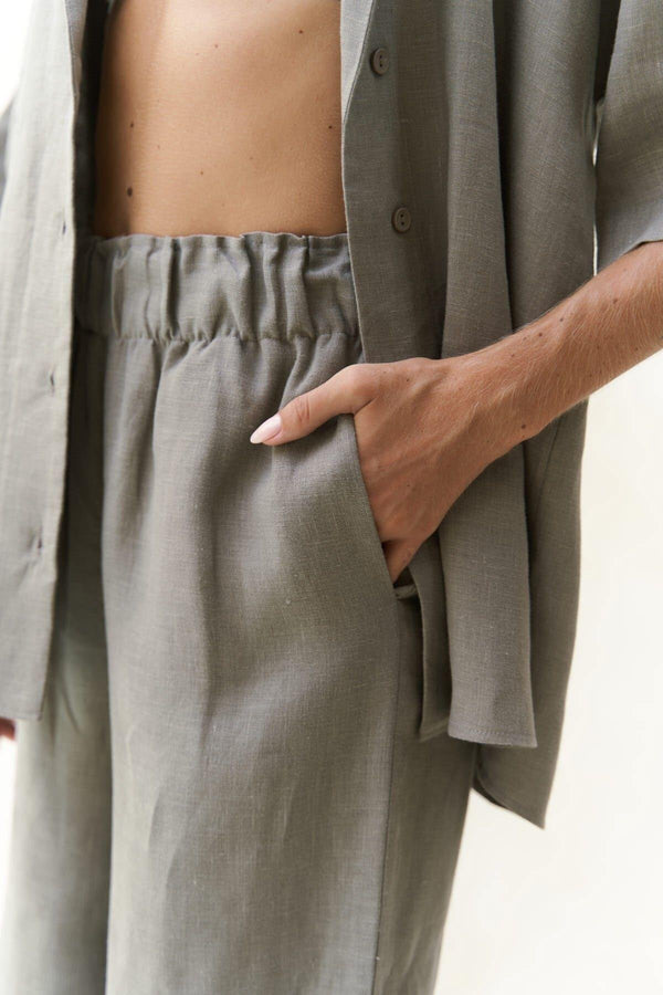 Premium Linen Shirt & Pants Set