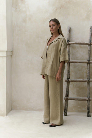 Premium Linen Shirt & Pants Set