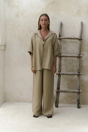 Premium Linen Shirt & Pants Set