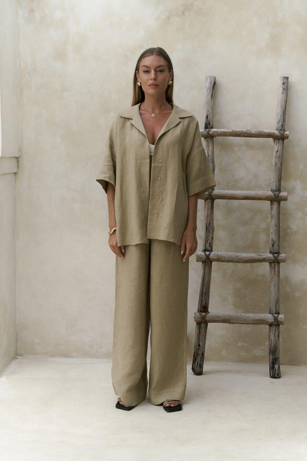 Premium Linen Shirt & Pants Set