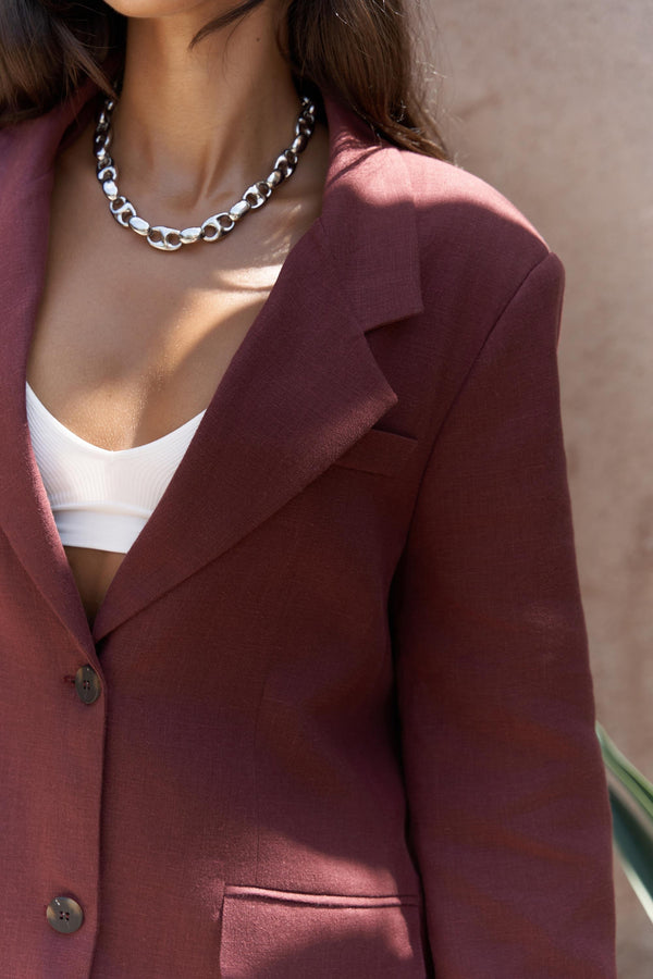 Brenna – Premium Linen Blazer
