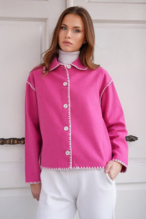 Elegant Collared Long Sleeve Cardigan