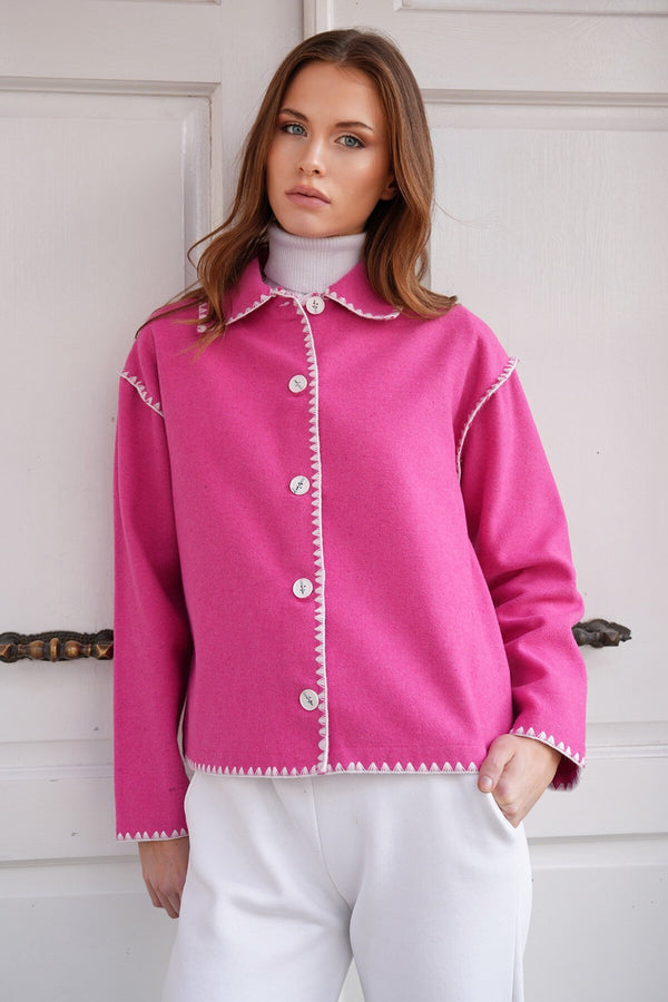 Elegant Collared Long Sleeve Cardigan