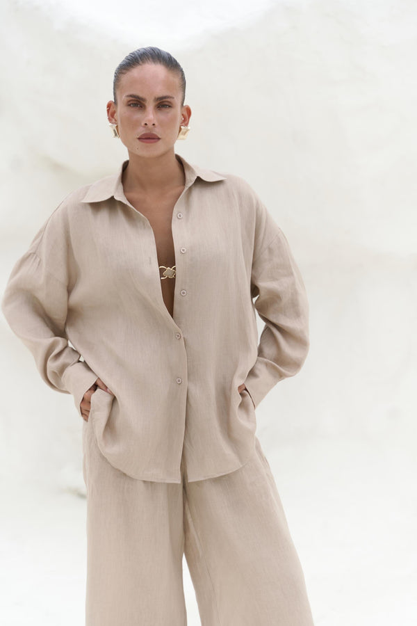 Jelsomina – Premium Oversized Linen Suit