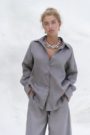 Jelsomina – Premium Oversized Linen Suit