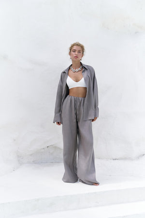 Jelsomina – Premium Oversized Linen Suit