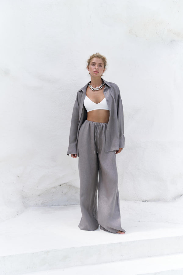 Jelsomina – Premium Oversized Linen Suit