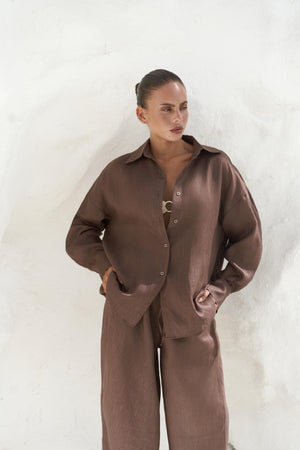 Jelsomina – Premium Oversized Linen Suit