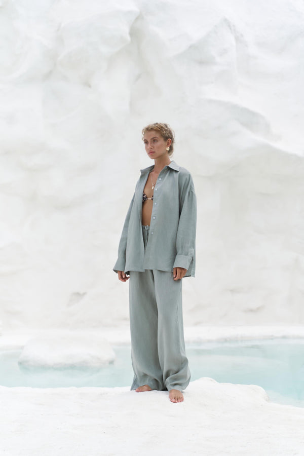 Jelsomina – Premium Oversized Linen Suit