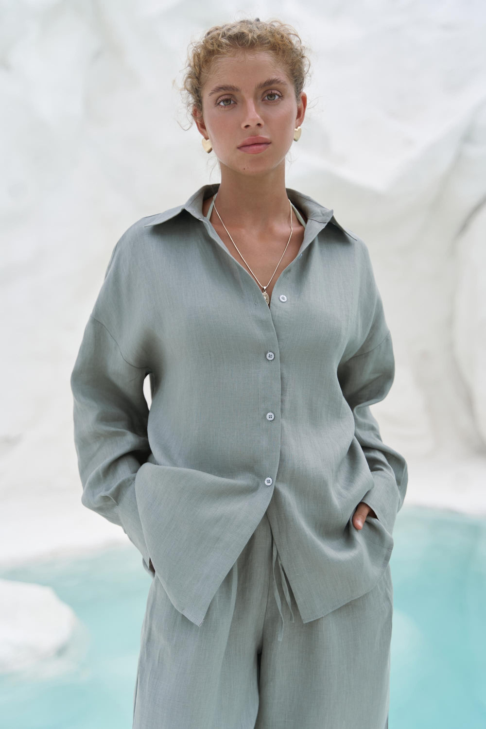 Jelsomina – Premium Oversized Linen Suit
