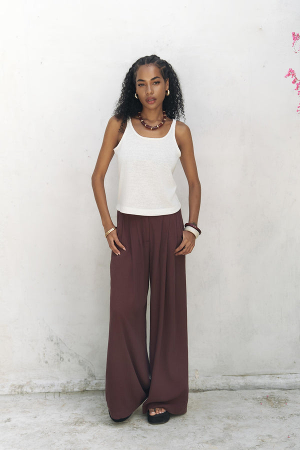 Mahoney – Premium Linen Palazzo Pants