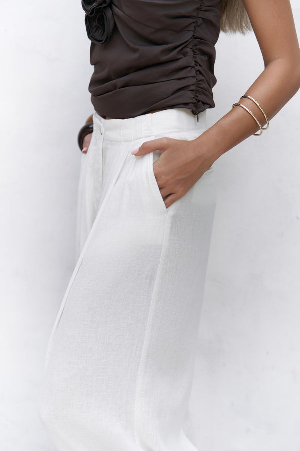Mahoney – Premium Linen Palazzo Pants