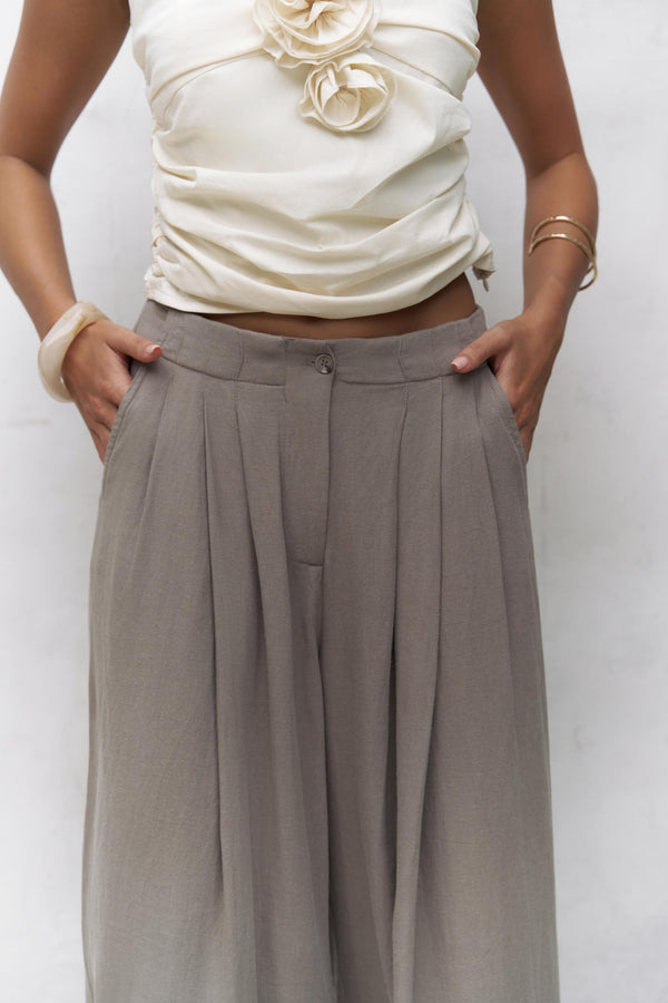Mahoney – Premium Linen Palazzo Pants